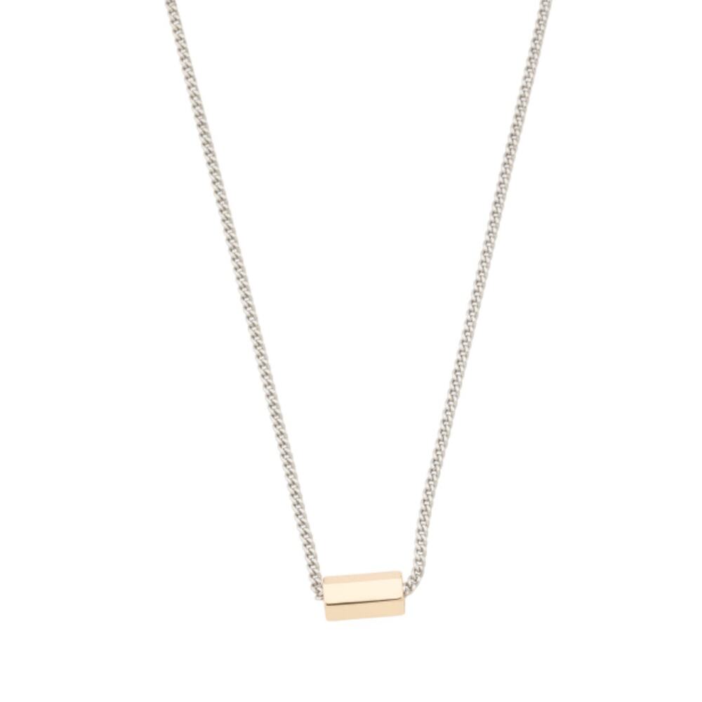 AllSaints Two Tone Ball chain Pendant Necklace NWT